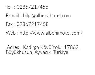Albena Club Hotel iletiim bilgileri